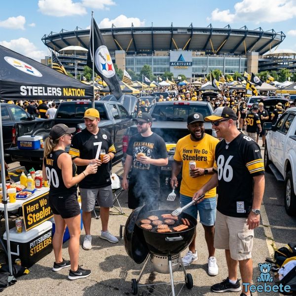 Steelers Warm Weather Game Day Outfit Tailgate