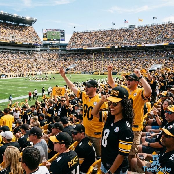 Sunny NFL Stadium Crowd During Early Season Game Sunny NFL Stadium Crowd During Early Season Game