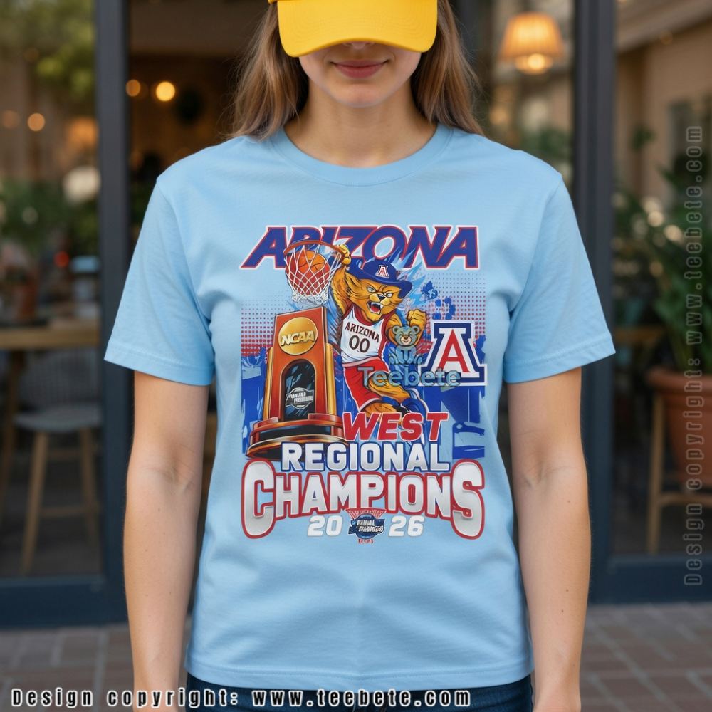 Arizona Wildcats Final Four 2026 Basketball Mascot T-Shirt