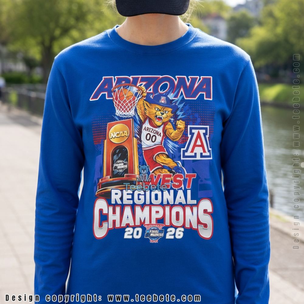 Arizona Wildcats Final Four 2026 Basketball Mascot Long Sleeve Arizona Wildcats Final Four 2026 Basketball Mascot Long Sleeve