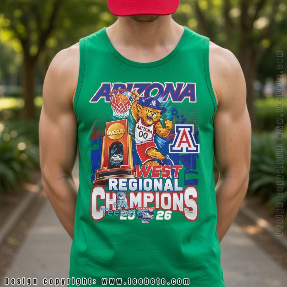 Arizona Wildcats Final Four 2026 Basketball Mascot Tanktop Arizona Wildcats Final Four 2026 Basketball Mascot Tanktop