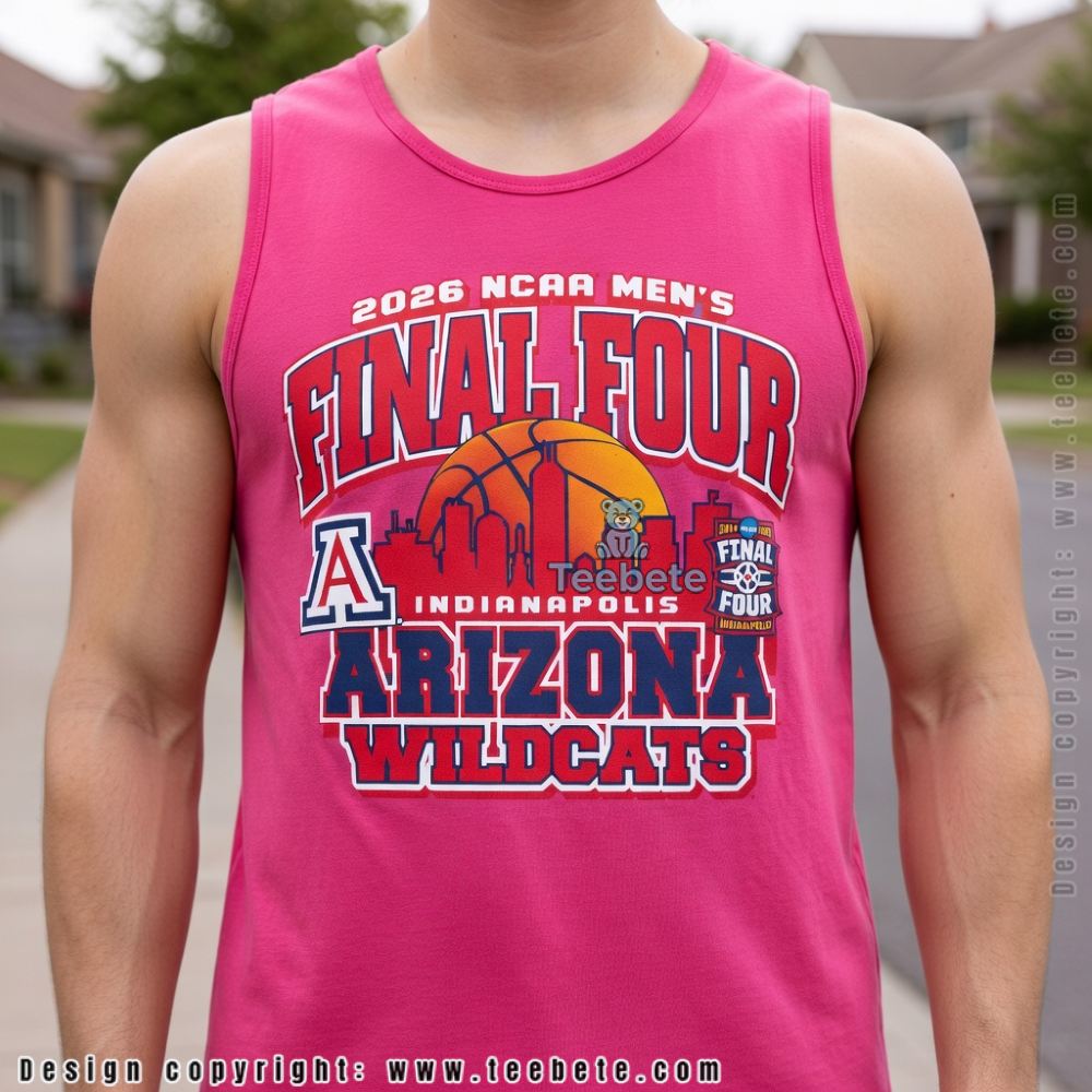 Arizona Wildcats Final Four Champions 2026 March Madness Tanktop Arizona Wildcats Final Four Champions 2026 March Madness Tanktop