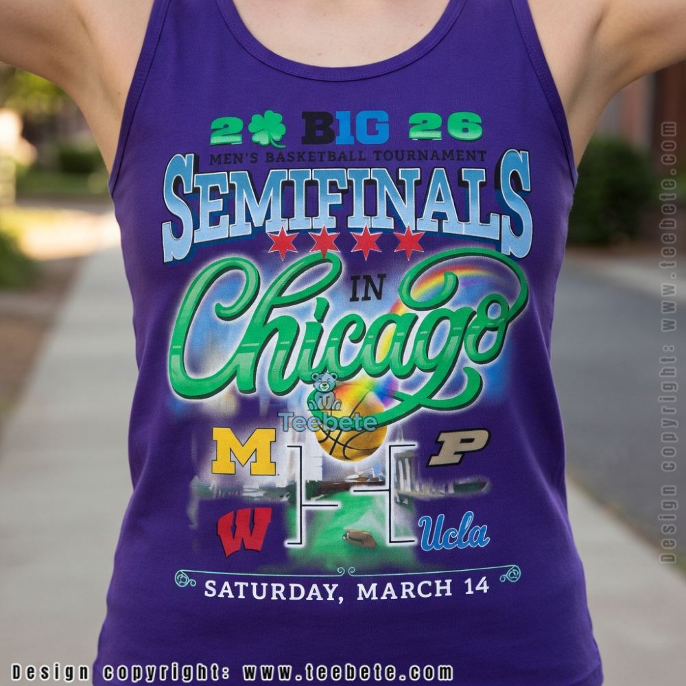Big Ten Tournament 2026 Semifinals Chicago Basketball Tanktop Big Ten Tournament 2026 Semifinals Chicago Basketball Tanktop