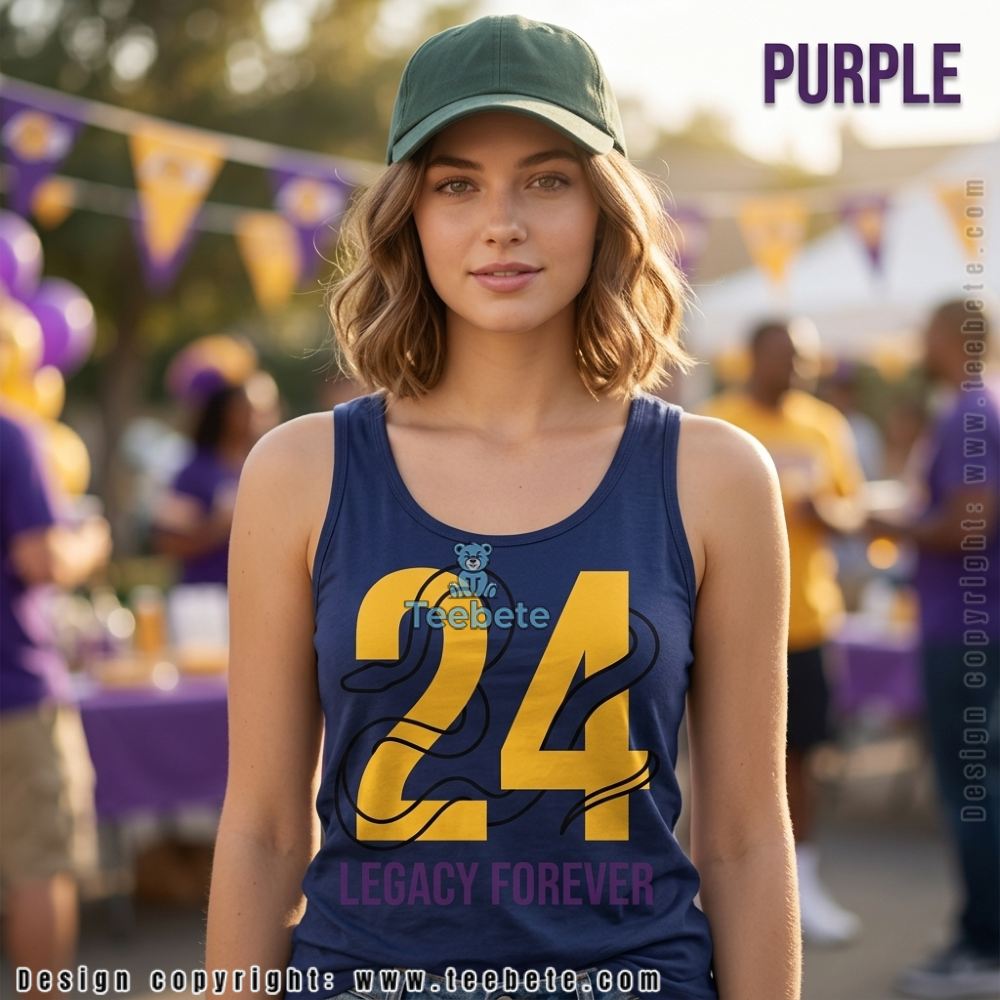 Black Mamba Number 24 LA Basketball Legacy Tanktop Black Mamba Number 24 LA Basketball Legacy Tanktop