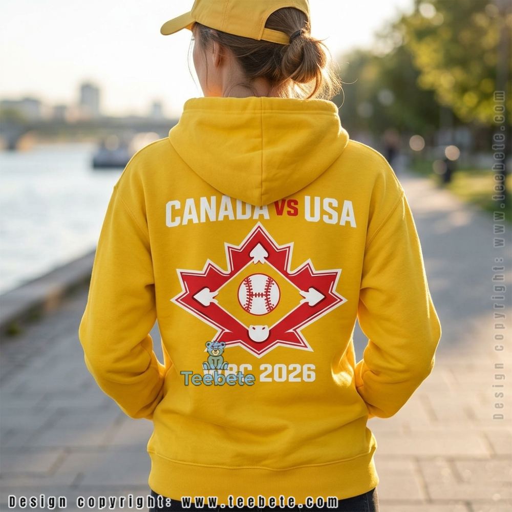 Canada vs USA WBC Hoodie Fan Pride Maple Leaf Canada vs USA WBC Hoodie Fan Pride Maple Leaf