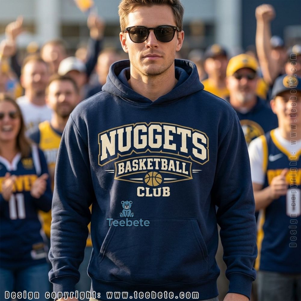 Denver Nuggets Basketball Club Vintage Hoodie Denver Nuggets Basketball Club Vintage Hoodie