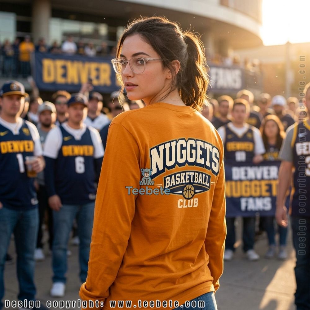 Denver Nuggets Basketball Club Vintage Long Sleeve Denver Nuggets Basketball Club Vintage Long Sleeve