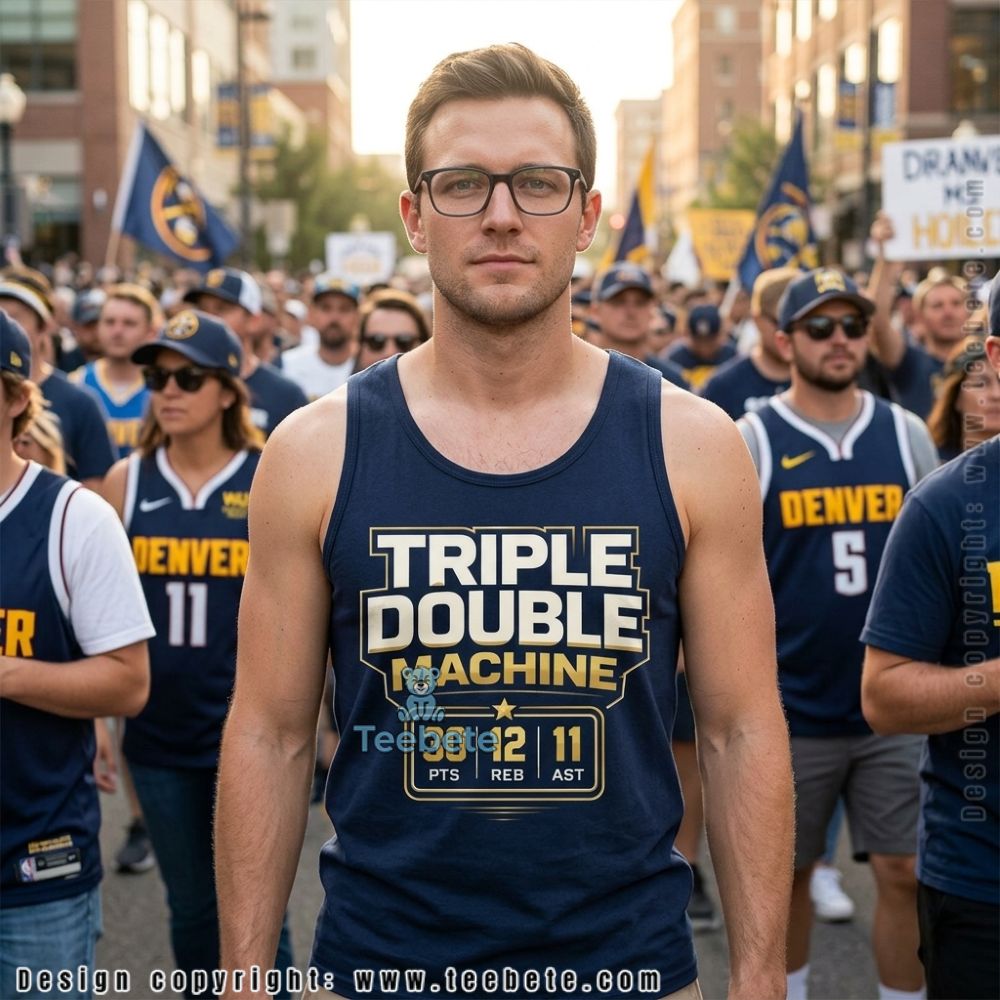 Denver Nuggets Triple Double Machine Tanktop Denver Nuggets Triple Double Machine Tanktop