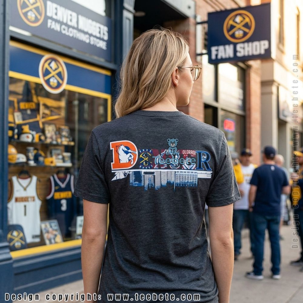 Denver Sports Teams City Skyline Fan Shirt