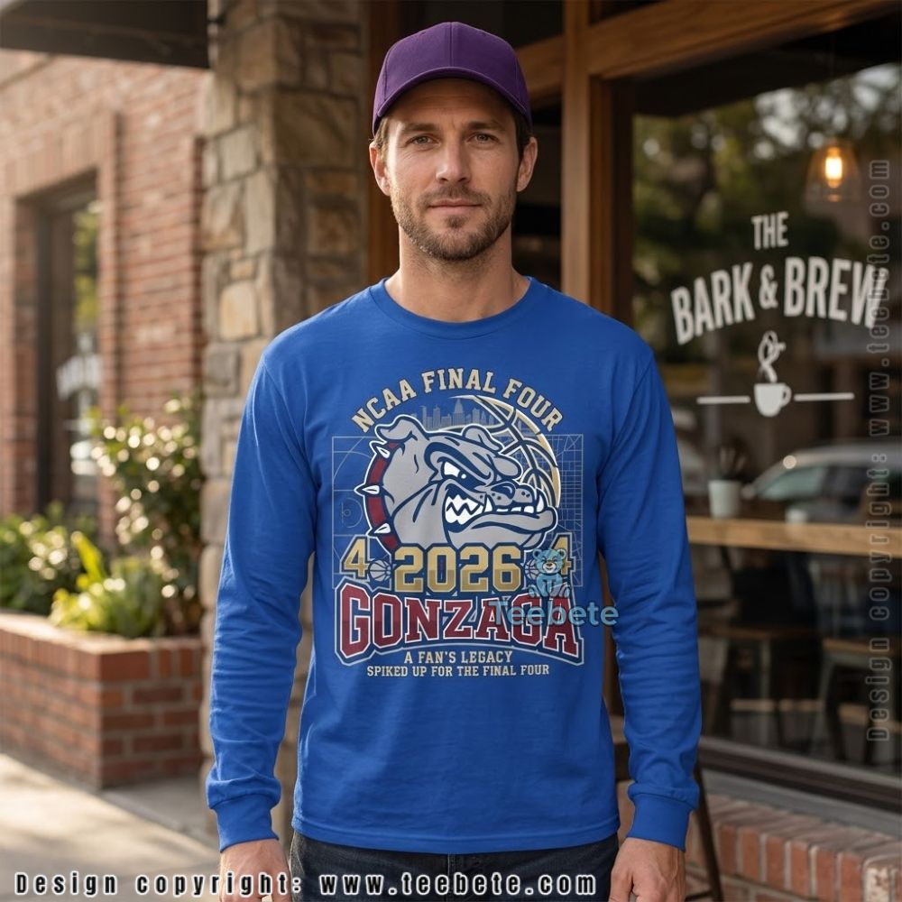 Gonzaga Bulldogs 2026 Final Four Fan Long Sleeve Gonzaga Bulldogs 2026 Final Four Fan Long Sleeve