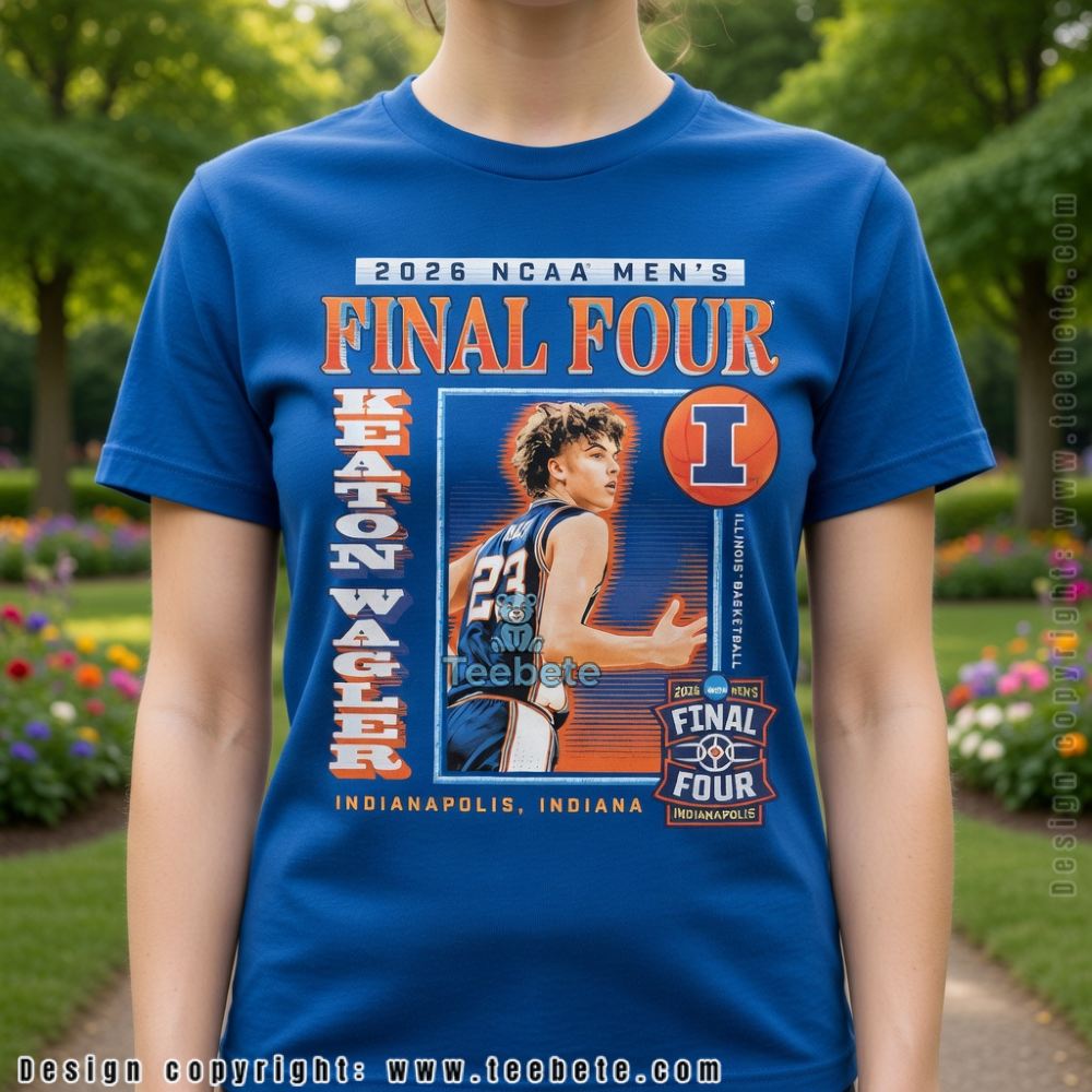 Keaton Hasler Illinois Basketball 2026 NCAA Men’s Final Four Indianapolis T-Shirt