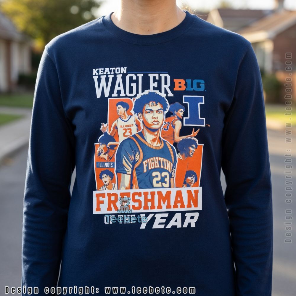 Keaton Wagler Illinois Fighting Illini Big Ten Freshman Of The Year 2026 Long Sleeve Keaton Wagler Illinois Fighting Illini Big Ten Freshman Of The Year 2026 Long Sleeve