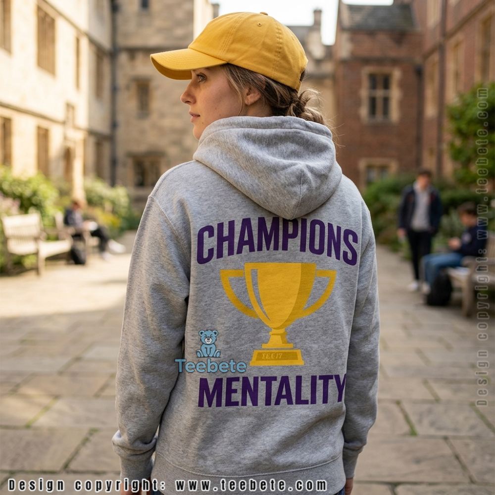LA Basketball Champions Mentality Trophy Fan Hoodie LA Basketball Champions Mentality Trophy Fan Hoodie