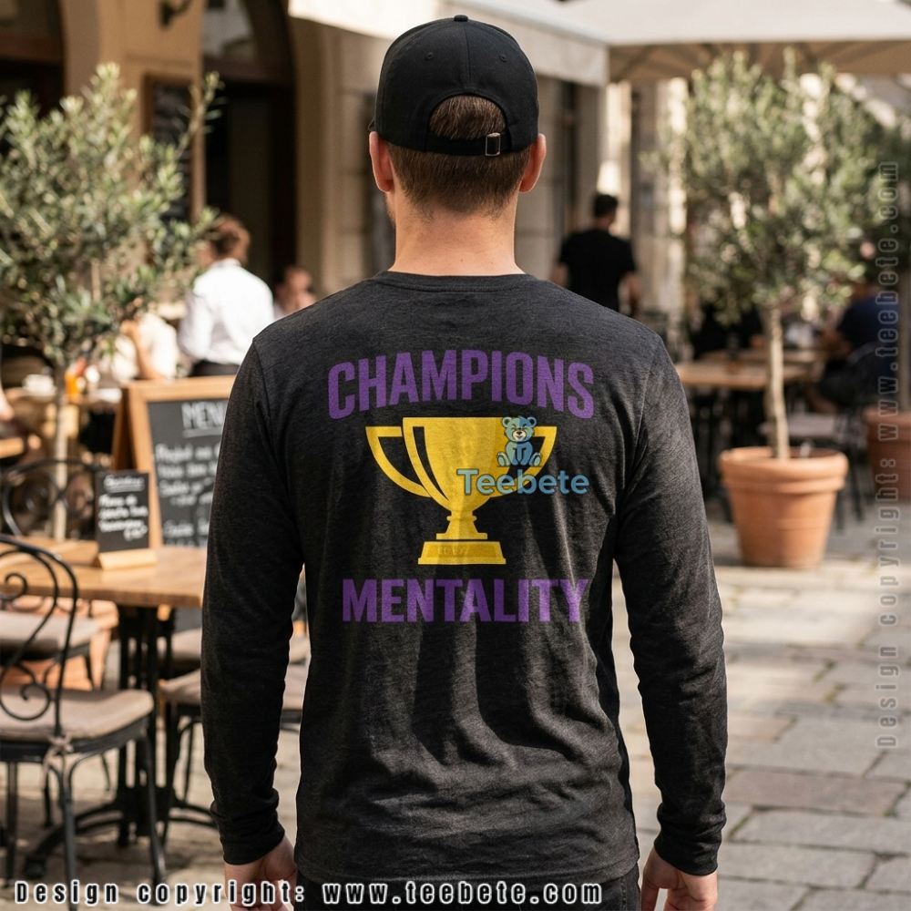 LA Basketball Champions Mentality Trophy Fan Long Sleeve LA Basketball Champions Mentality Trophy Fan Long Sleeve