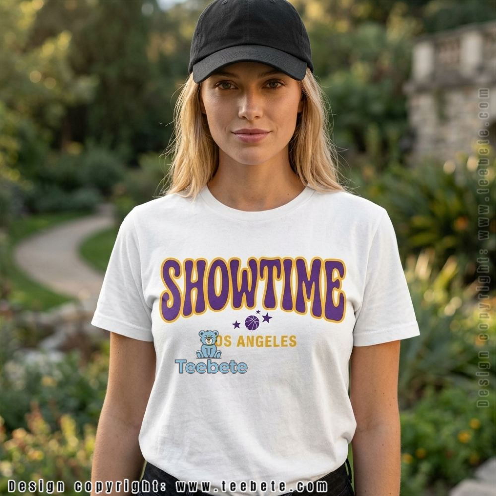 LA Hoops Purple Gold Street Art Graffiti Basketball Shirt LA Hoops Purple Gold Street Art Graffiti Basketball Shirt