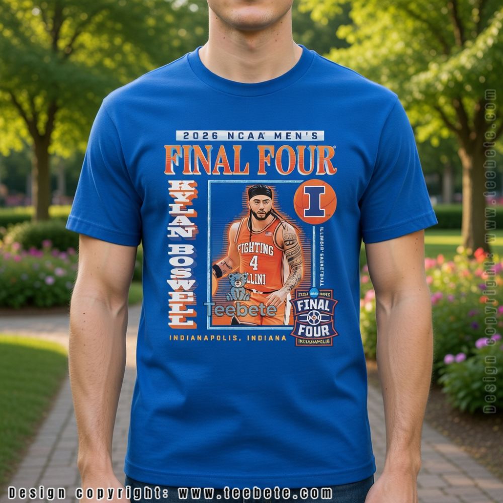 Keaton Hasler Illinois Basketball 2026 NCAA Men’s Final Four Indianapolis T-Shirt