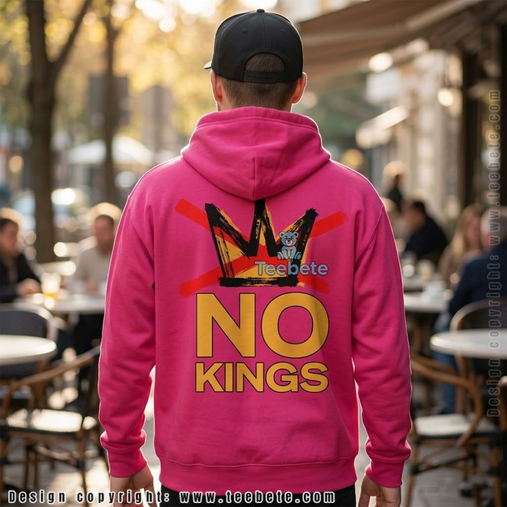 No Kings Crown America Political Graphic Hoodie No Kings Crown America Political Graphic Hoodie