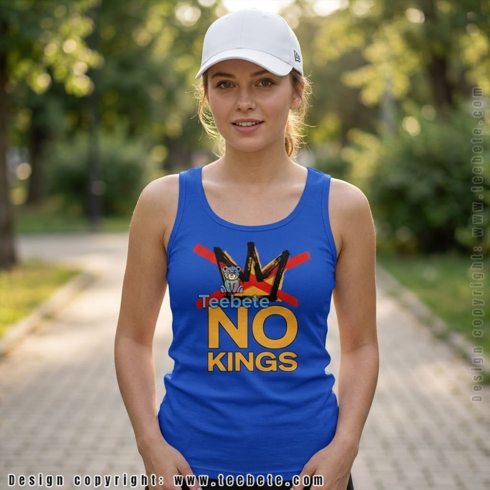 No Kings Crown America Political Graphic Tanktop No Kings Crown America Political Graphic Tanktop