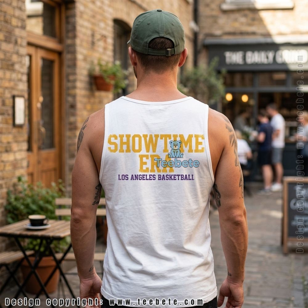 Purple Gold LA Basketball Fan Vintage Tanktop Purple Gold LA Basketball Fan Vintage Tanktop