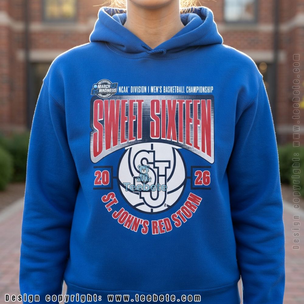 St. John’s Red Storm Sweet Sixteen 2026 March Madness Hoodie St. John’s Red Storm Sweet Sixteen 2026 March Madness Hoodie