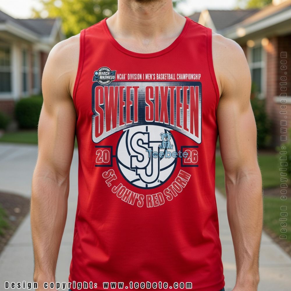 St. John’s Red Storm Sweet Sixteen 2026 March Madness Tanktop St. John’s Red Storm Sweet Sixteen 2026 March Madness Tanktop