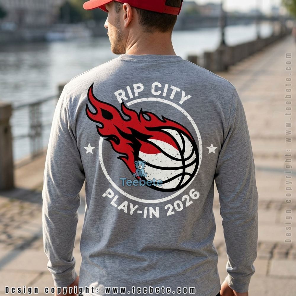 Trail Blazers Rip City Long Sleeve Play In 2026 Fan Classic Trail Blazers Rip City Long Sleeve Play In 2026 Fan Classic