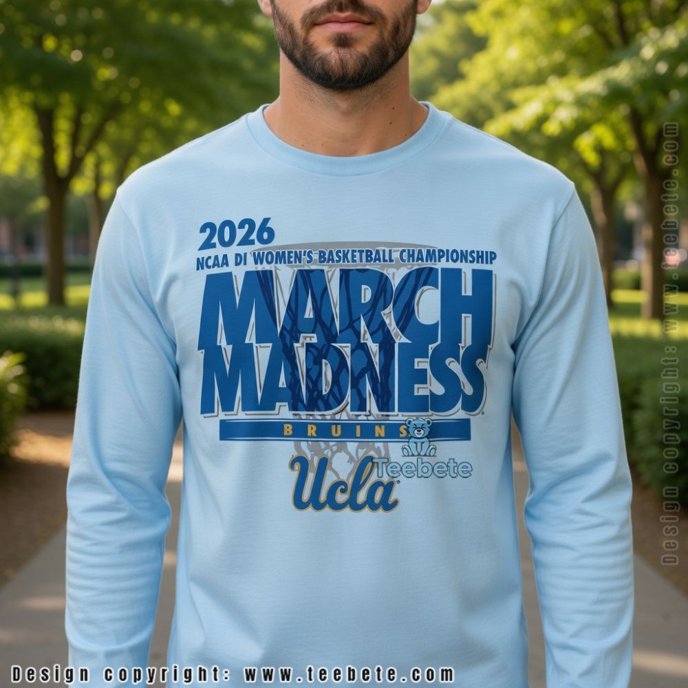 UCLA Bruins March Madness 2026 NCAA Women's Basketball Championship Long Sleeve UCLA Bruins March Madness 2026 NCAA Women's Basketball Championship Long Sleeve