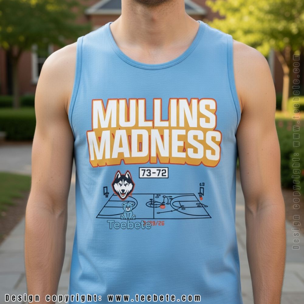 UConn 73-72 Duke Mullins Madness Shot Diagram 2026 Tanktop UConn 73-72 Duke Mullins Madness Shot Diagram 2026 Tanktop