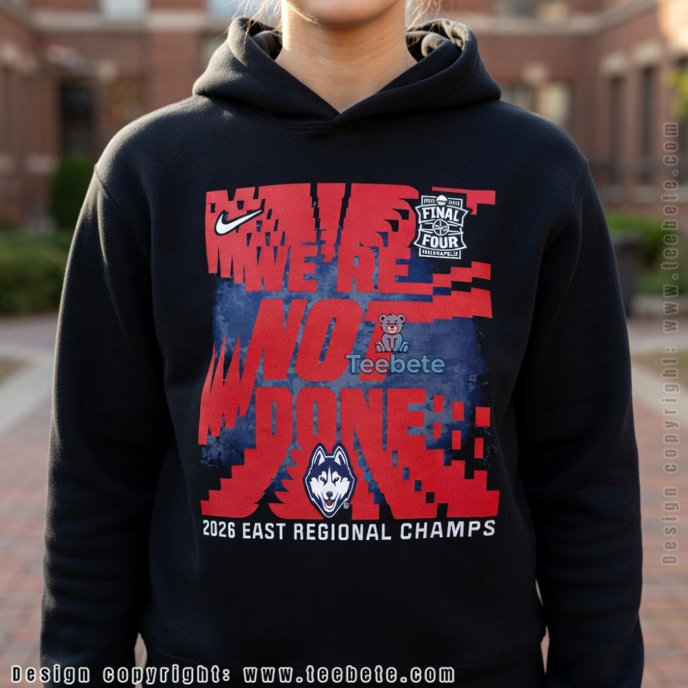 UConn Huskies East Regional Champions 2026 Men’s Basketball March Madness Hoodie UConn Huskies East Regional Champions 2026 Men’s Basketball March Madness Hoodie
