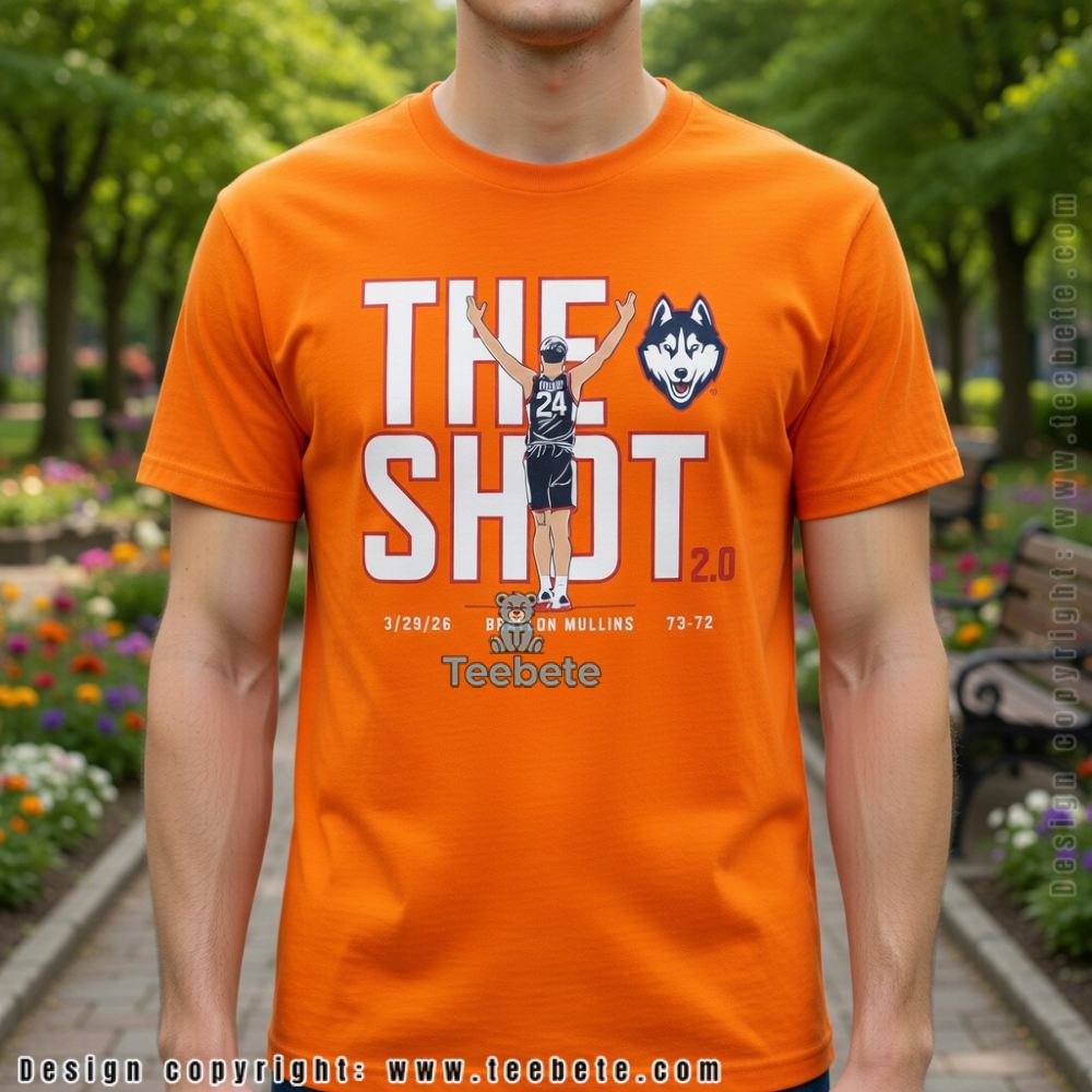 UConn Mullins Shot Diagram 2026 Final Four March Madness T-Shirt