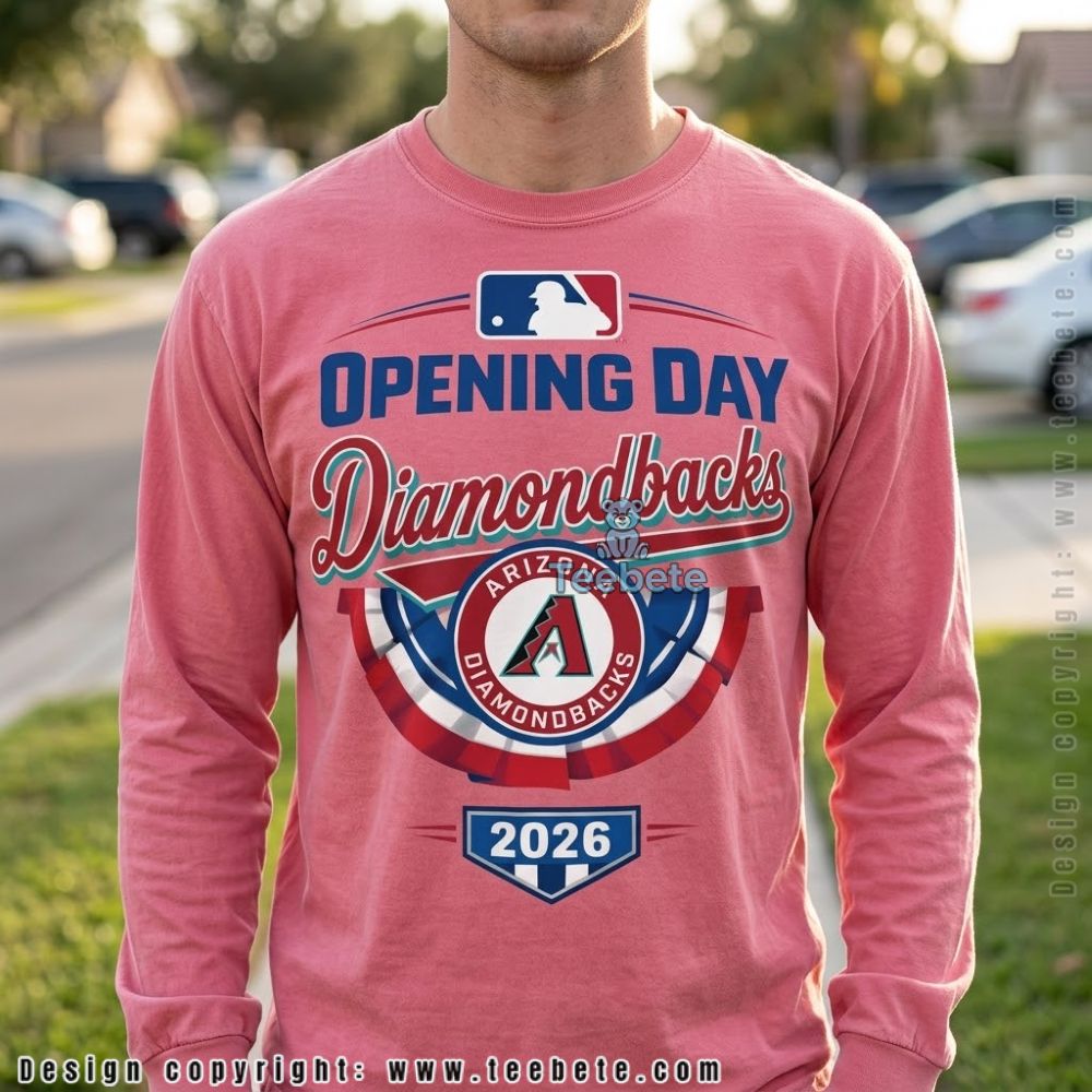 Arizona Diamondbacks Opening Day Baseball 2026 Long Sleeve Arizona Diamondbacks Opening Day Baseball 2026 Long Sleeve