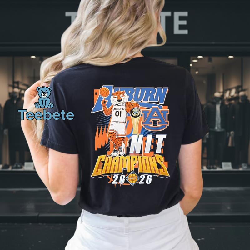 Auburn Tigers 2026 NIT Championship Celebration T-Shirt
