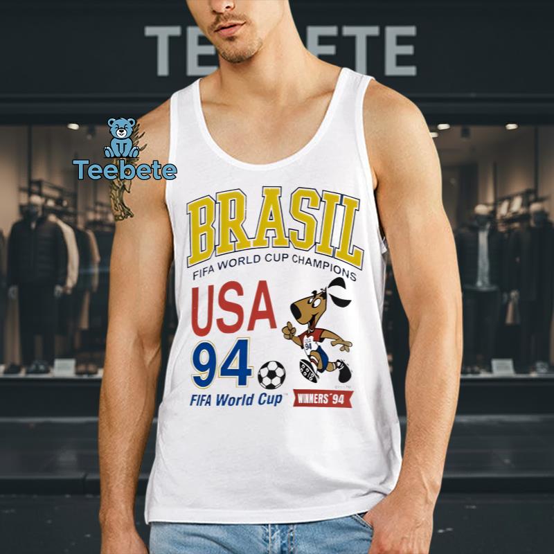 Brasil 1994 FIFA World Cup Champions Vintage Retro Tanktop Brasil 1994 FIFA World Cup Champions Vintage Retro Tanktop