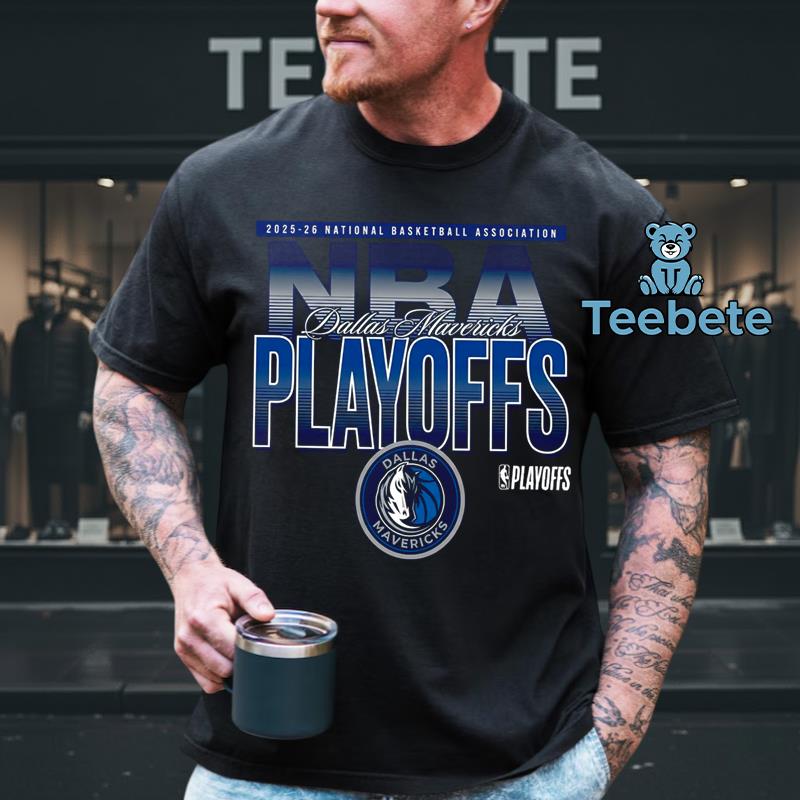 Dallas Mavericks NBA Playoffs 2026 Retro Graphic Tee
