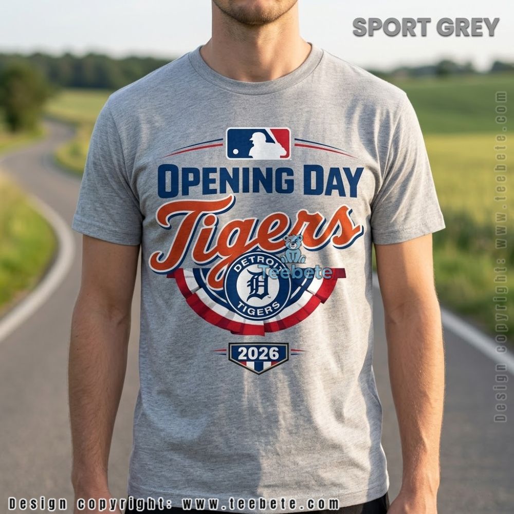 Detroit Tigers Baseball Opening Day 2026 T-Shirt
