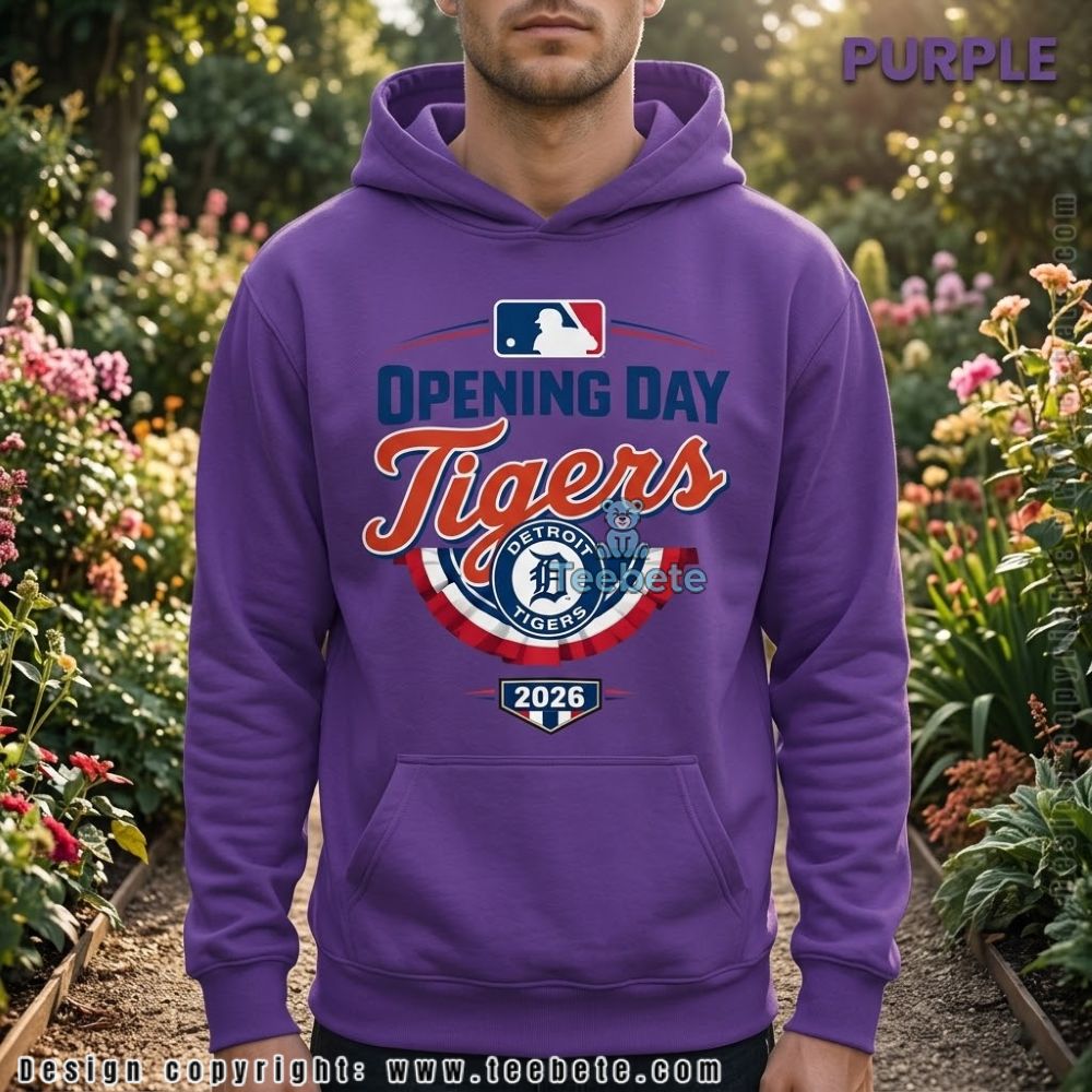 Detroit Tigers Baseball Opening Day 2026 Hoodie Detroit Tigers Baseball Opening Day 2026 Hoodie