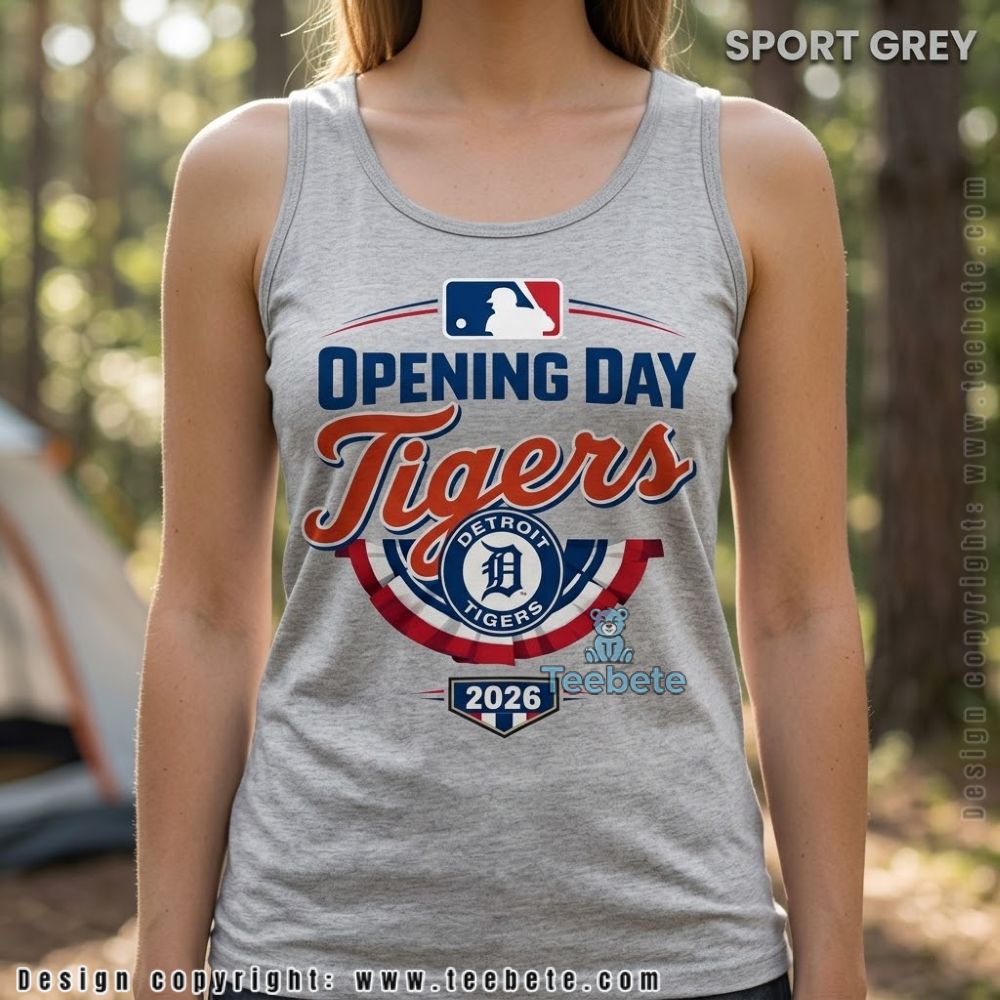 Detroit Tigers Baseball Opening Day 2026 Tanktop Detroit Tigers Baseball Opening Day 2026 Tanktop