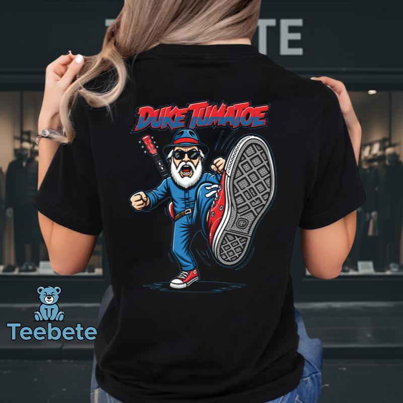 Duke Tumatoe Rock And Roll Cartoon Musician Funny Shirt