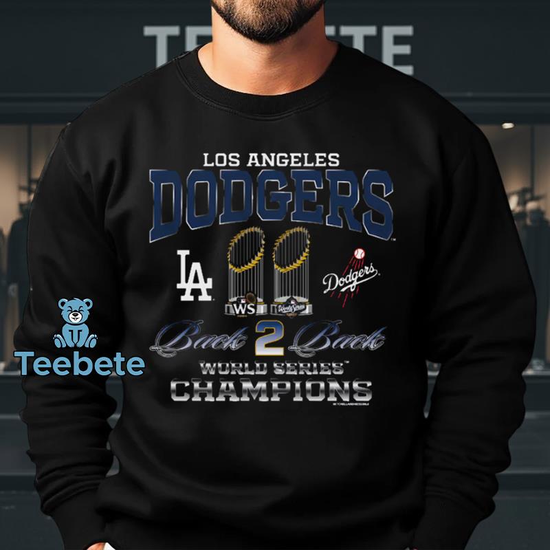 Los Angeles Dodgers Back-To-Back World Series Champions Long Sleeve Los Angeles Dodgers Back-To-Back World Series Champions Long Sleeve
