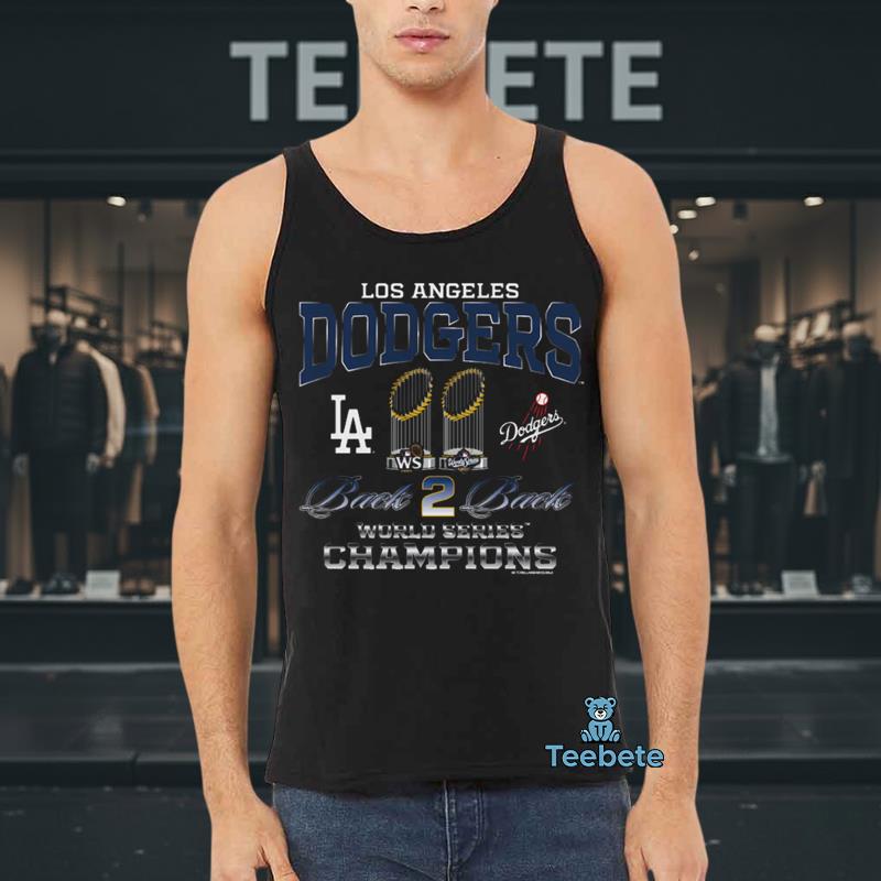 Los Angeles Dodgers Back-To-Back World Series Champions Tanktop Los Angeles Dodgers Back-To-Back World Series Champions Tanktop