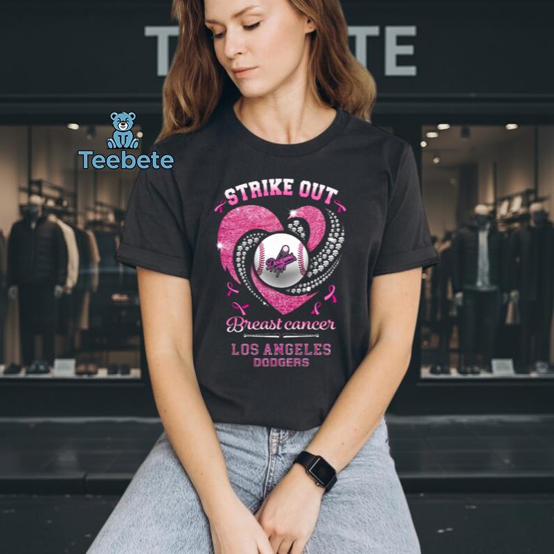 Los Angeles Dodgers Grandma Knitting Funny Baseball Tee