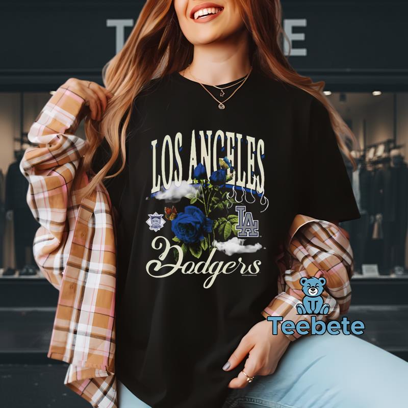Los Angeles Dodgers Floral Bloom Women’s Fan T-Shirt
