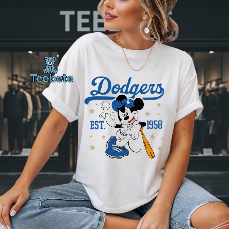 Los Angeles Dodgers Hello Kitty Cute Fan T-Shirt