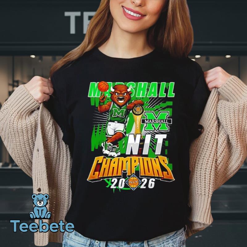 Marshall Thundering Herd 2026 NIT Championship Win T-Shirt