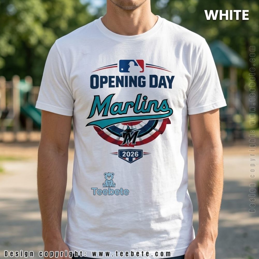 Miami Marlins Opening Day 2026 Baseball Tee