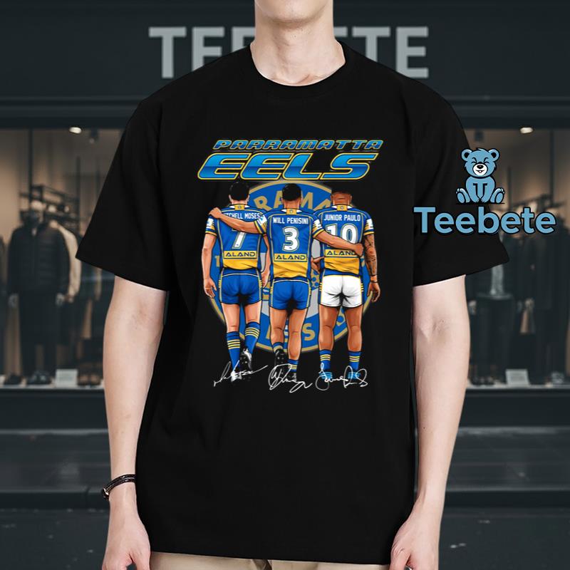 Parramatta Eels Mitchell Moses Will Penisini Junior Paulo Rugby League Shirt