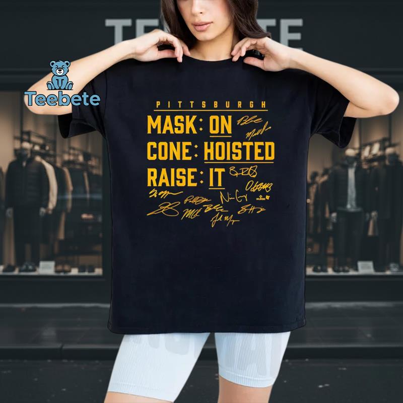Pittsburgh Pirates Hoist The Cone Traffic Icon Fan Tee