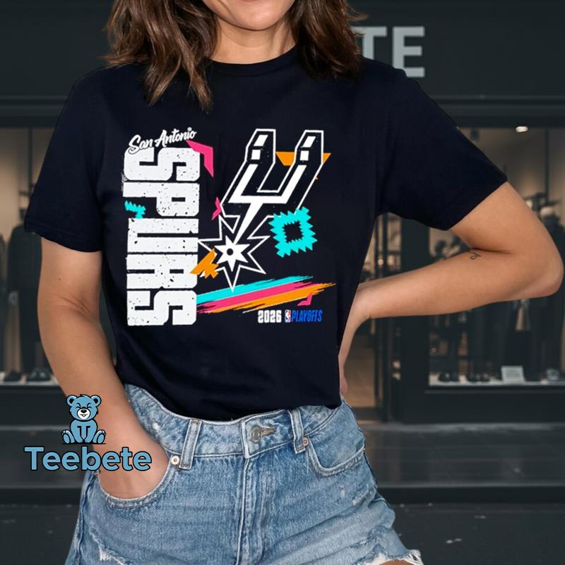San Antonio Spurs NBA Playoffs 2026 Retro Graphic Tee