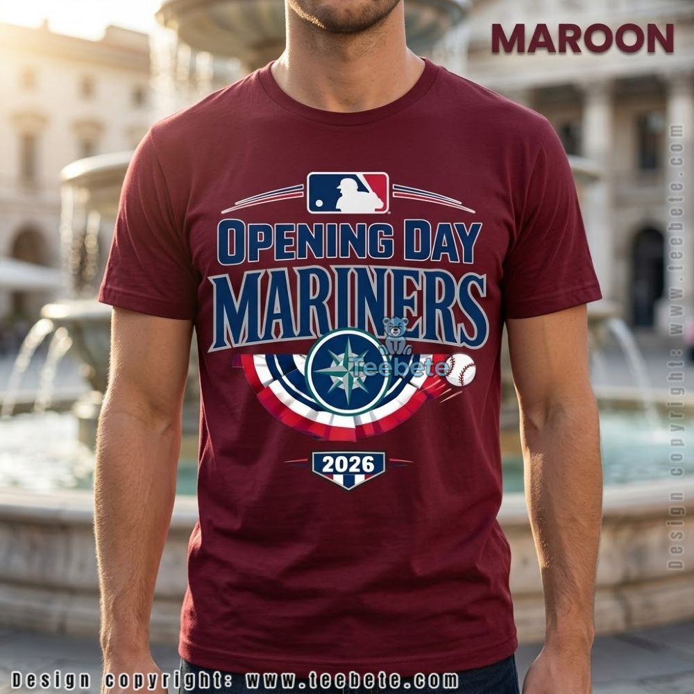 Seattle Mariners Opening Day 2026 Baseball Tee