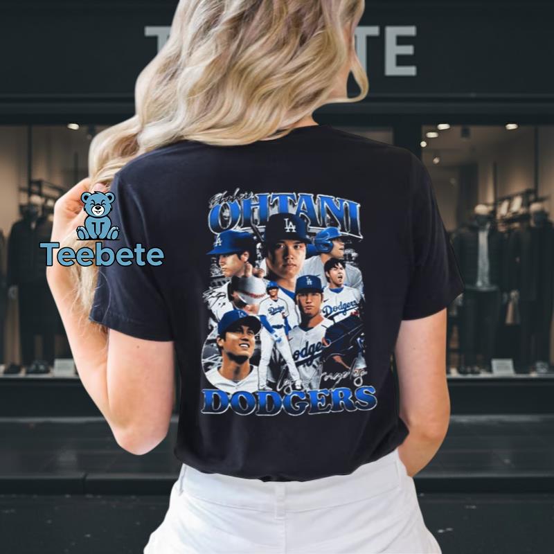 Shohei Ohtani Los Angeles Dodgers 90s Throwback Fan Tee